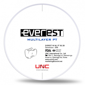 Everest Multilayer PT диск циркониевый, многослойный, 98 x 20 мм, цвет B1