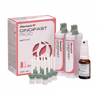 Gingifast Rigid твердый A-Силикон для воспроизведения десны на модели, 2x50 мл