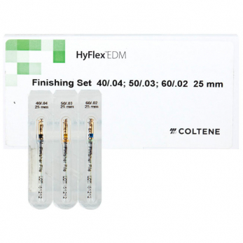 HyFlex EDM NiTi финишный набор для шейпинга (файлы 40/.04 50/.03 60/.02), длина 25 мм, 3 шт.