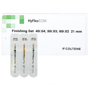 HyFlex EDM NiTi финишный набор для шейпинга (файлы 40/.04 50/.03 60/.02), длина 21 мм, 3 шт.