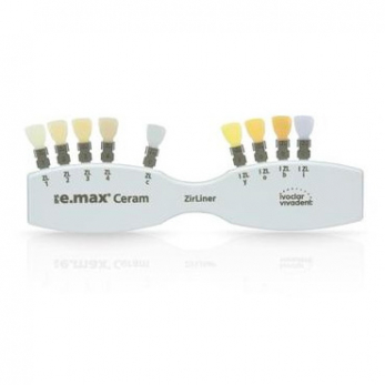 IPS e.max Ceram Shade Guide ZirLiner расцветка