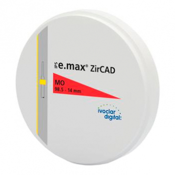 Циркониевые диски IPS e.max ZirCAD MO, 98,5 x 10 мм, цвет 2