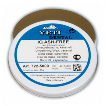 IQ Compact Ash-free воск моделировочный в банке, карамельный, 45 г