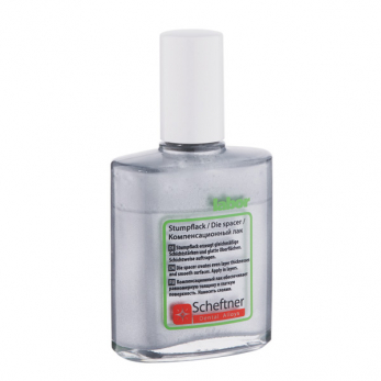 Лак компенсационный Die Spacer для штампиков, толщина слоя 13 мкм, цвет серебряный, 25 мл