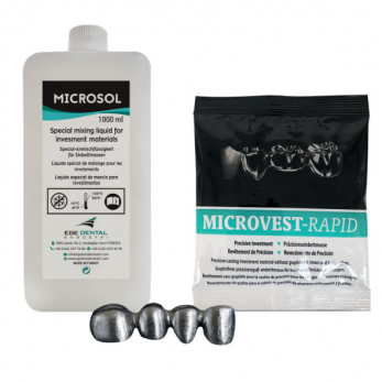 Microvest Rapid паковочная масса для коронок и мостов, 9 кг + 2 л