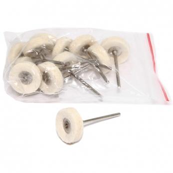 Фильц войлочный жёсткий, на дискодержателе, диаметр 22 мм, 12 шт.