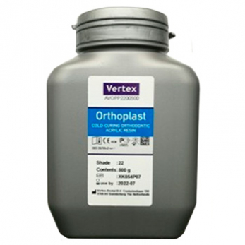 Vertex Orthoplast (Вертекс Ортопласт) пластмасса, цвет №22 прозрачный, порошок, 500 г