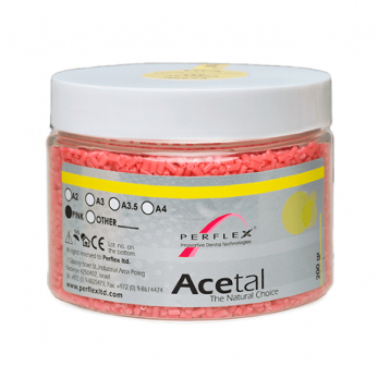 Perflex Acetal термопластичный материал, цвет розовый, 200 г