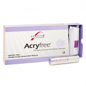 Perflex Acryfree Large термопластичный материал, цвет прозрачный, в гильзах 22 мм/117 мм, 6 шт.