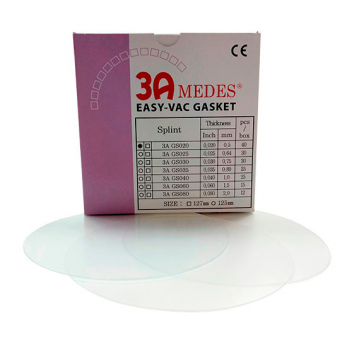 EV Gasket Splint GS020 пластины для кап 0,5 мм, круглые, жесткие, 40 шт.