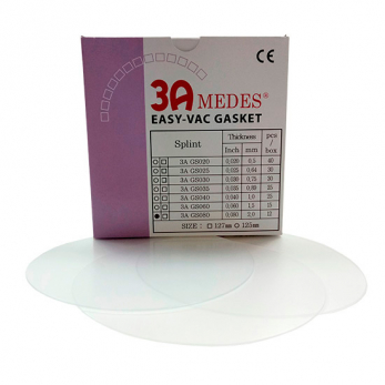 EV Gasket Splint GS080 пластины для кап 2,0 мм, круглые, жесткие, 12 шт.