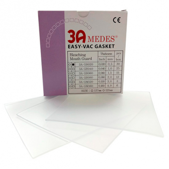 EV Gasket Bleaching GB020 пластины для кап 0,5 мм, квадратные, мягкие, 30 шт.