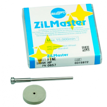 ZiLMaster HP Fine, силиконовый полир для финишной обработки сплавов, форма диск, 1 шт.
