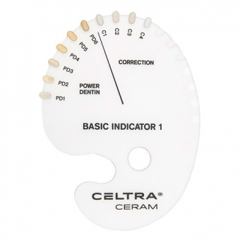 Celtra Ceram шкала цветов Shade Indicator Basic Indicator 1