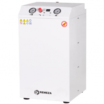 Remeza КМ-24.OLD15КМ безмасляный компрессор для 1 установки, с ресивером 24 л, 120 л/мин, с осушителем, в кожухе