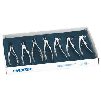 Asa Dental S0112 набор щипцов для удаления детские зубов, 7 штук