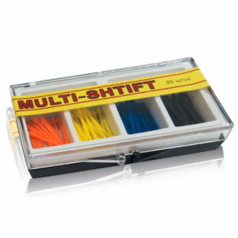 Штифты беззольные Multi-Shtift по 20 шт. оранжевые, желтые, синие, черные