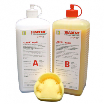 Adisil Rapid силикон для дублирования, 1 кг + 1 кг