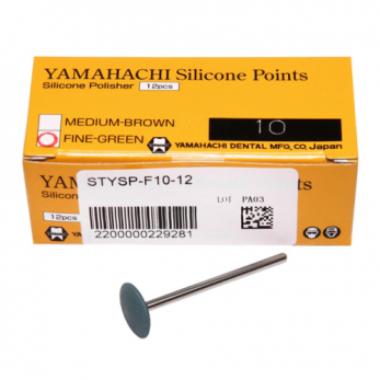 New Silicone Points F10 полир силиконовый для предварительной обработки сплавов и пластмасс, форма сфера, 12 шт.