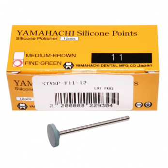New Silicone Points F11 полир силиконовый для предварительной обработки сплавов и пластмасс, форма диск, 12 шт.