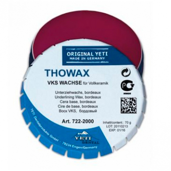 Thowax VKS воск моделировочный для прессованной керамики, бордовый, 70 г