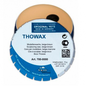 Thowax воск моделировочный, бежево-коричневый, непрозрачный, 70 г