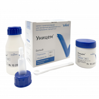 Уницем универсальный  цемент для фиксации, цвет белый, 50 г + 30 г
