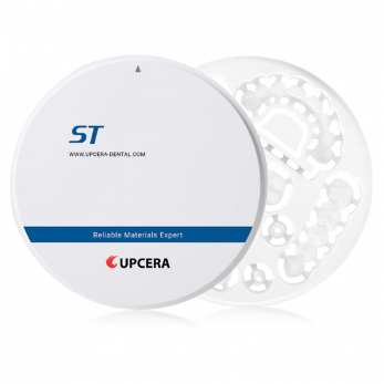 Upcera ST White циркониевые диски, 95 x 10 мм, цвет белый