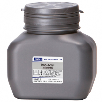 Vertex Implacryl (Вертекс Имплакрил) пластмасса, цвет №8 сине-розовый, порошок, 150 г