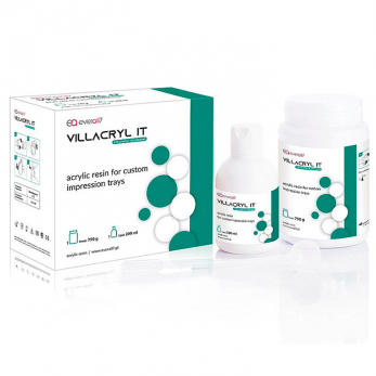 Villacryl IT (Виллакрил ИТ) пластмасса для ложек, цвет Green зеленый, порошок 750 г + жидкость 200 мл