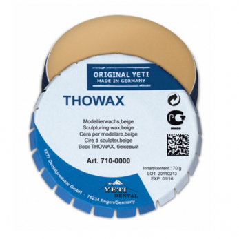 Thowax воск моделировочный, бежевый, непрозрачный, 70 г