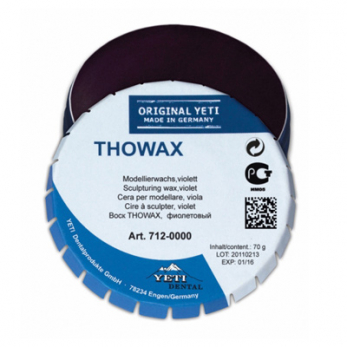 Thowax воск моделировочный, фиолетовый, полупрозрачный, 70 г