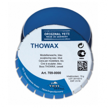 Thowax воск моделировочный , синий, полупрозрачный, 70 г