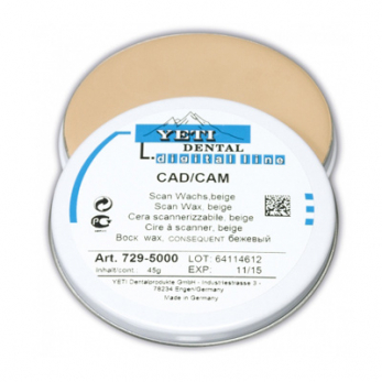 IQ воск сканировочный для технологии CAD/CAM, бежевый, 45 г