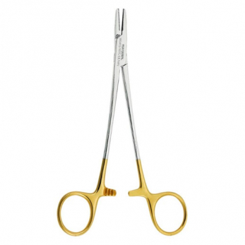 Asa Dental W0412-16TC Asa Lady иглодержатель на защелке с твердосплавными вставками и золотыми ручками, 16 см