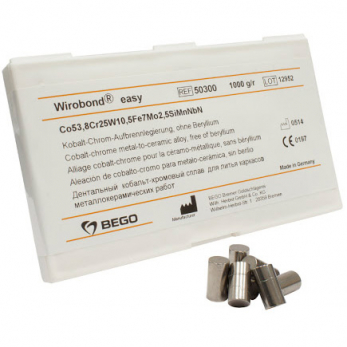 Wirobond Easy сплав кобальт-хромовый, для коронок и мостов, 1 кг