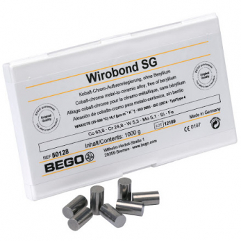 Wirobond SG Co-Cr сплав кобальт-хромовый, для коронок и мостов, 1 кг