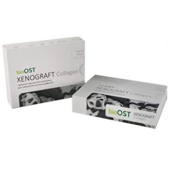 bioOST XENOGRAFT Collagen гранулы губчатые с коллагеном, 0,25 - 1,0 мм, 0,5 см³